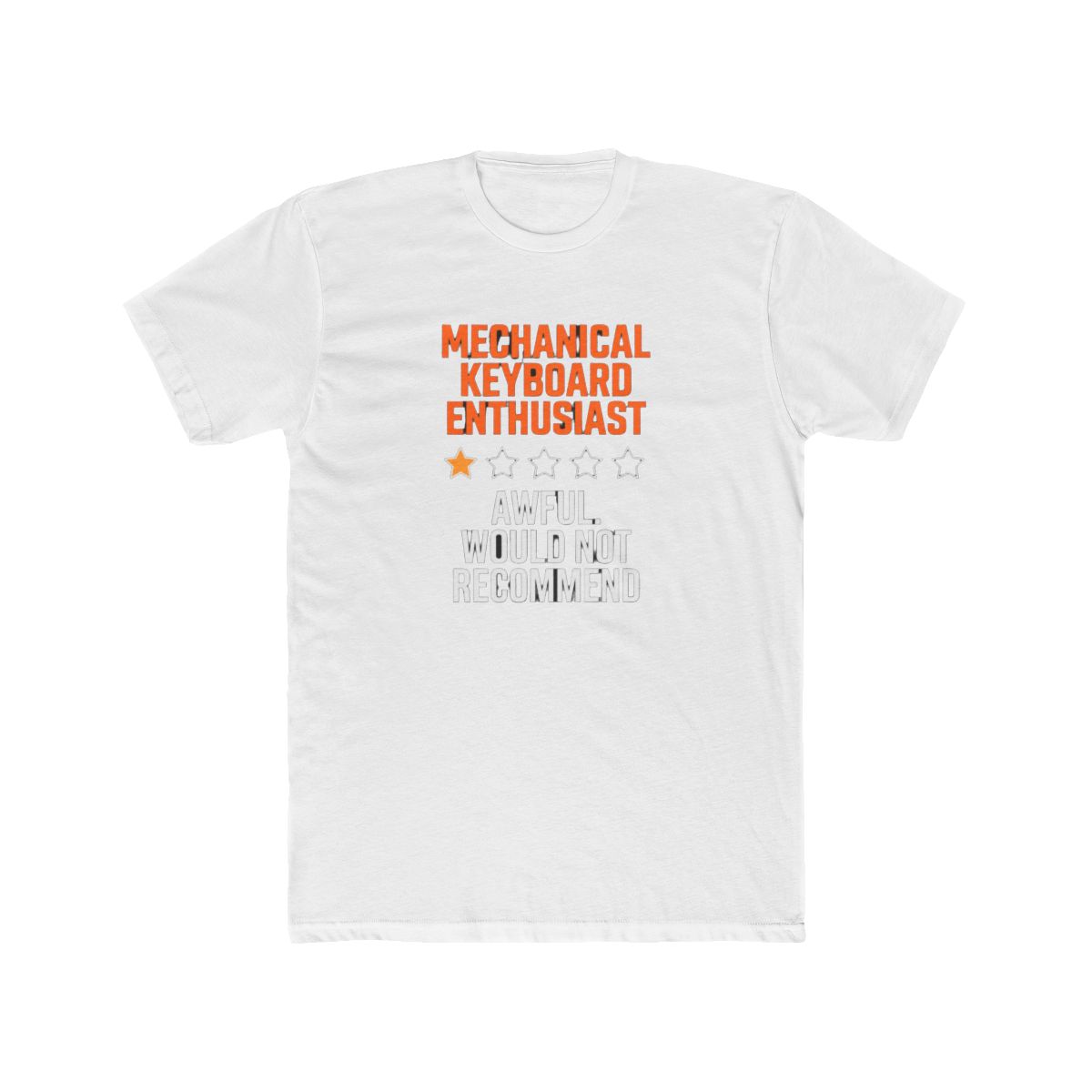 Mechanical Keyboard Enthusiast 1 Star Review T Shirt - Official t-shirts merchandise