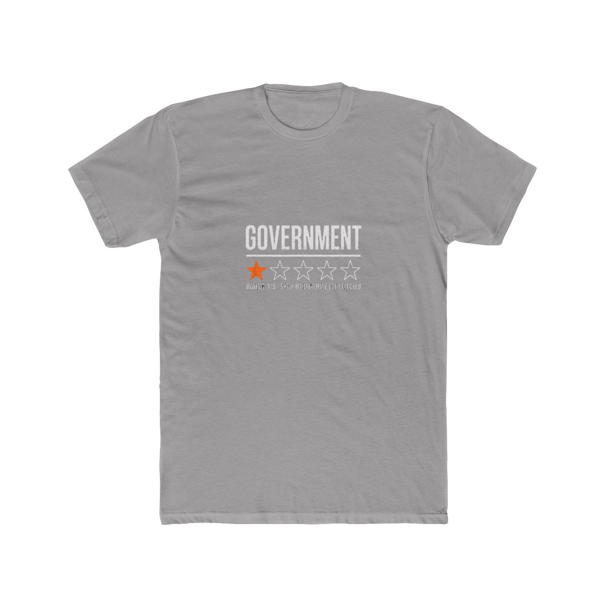 Government One Star Review Funny Regret Energy Sarcastic Typography Design T Shirt - Official t-shirts merchandise