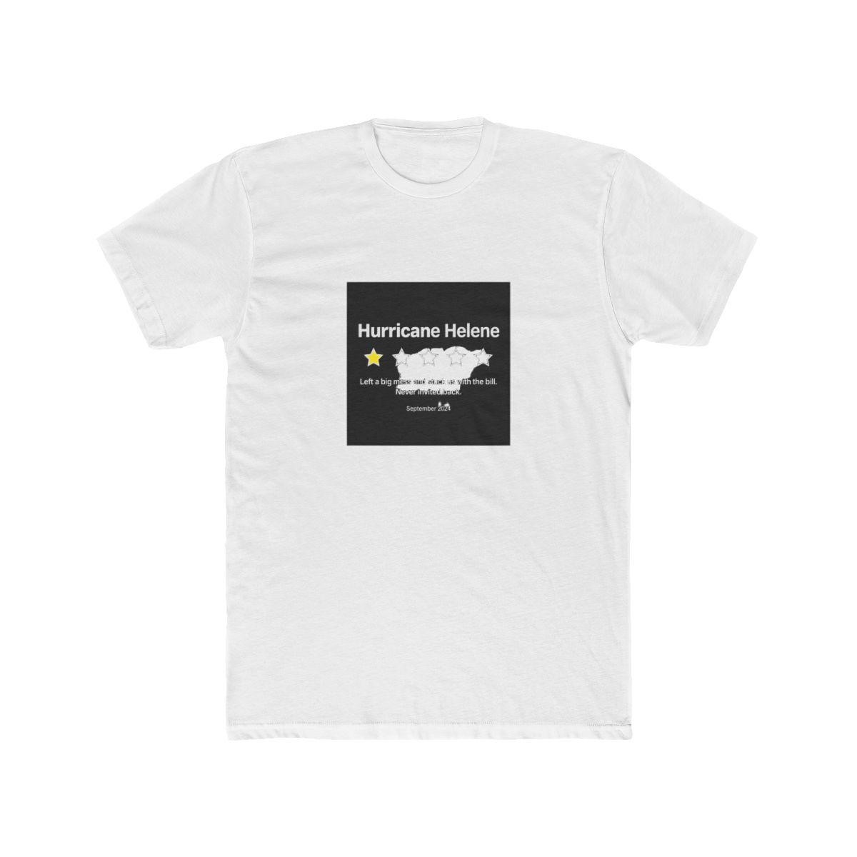 Hurricane Helene One Star Review T Shirt - Official t-shirts merchandise