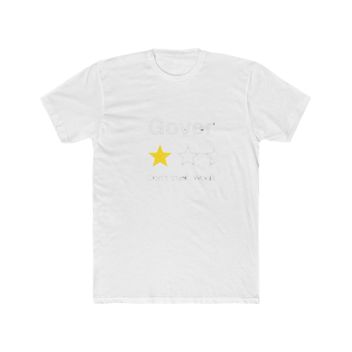 Government One Star Review – Funny Distrust Sarcasm Rating T Shirt - Official t-shirts merchandise