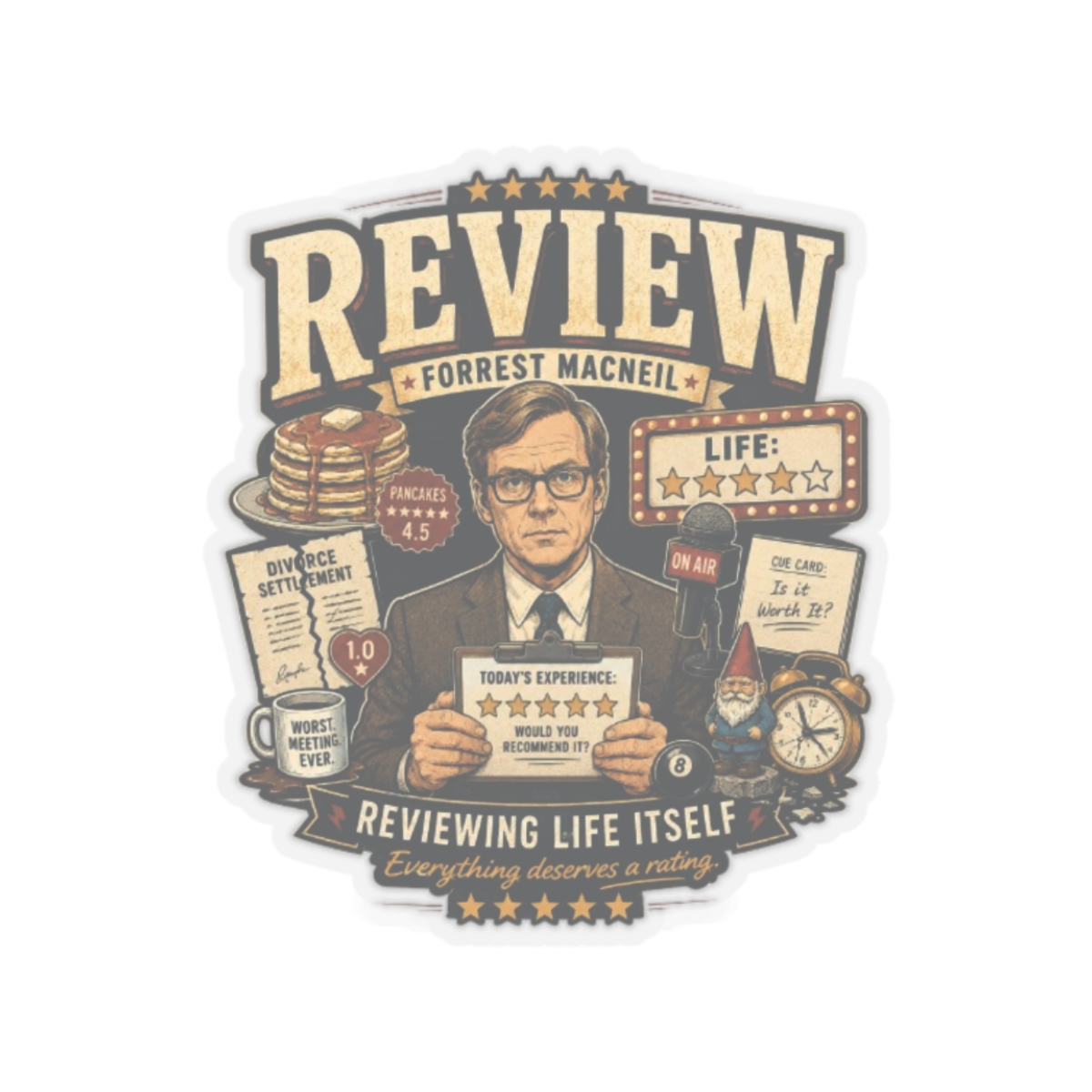 Review Sticker - Official stickers merchandise