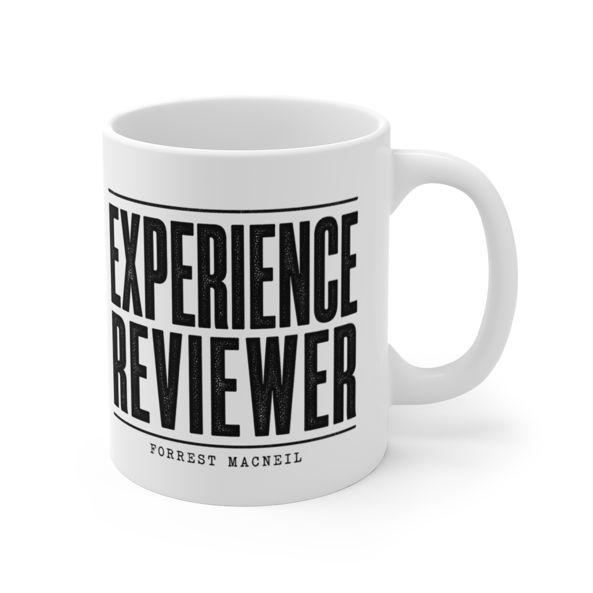 Review "Experience Reviewer" White Mug